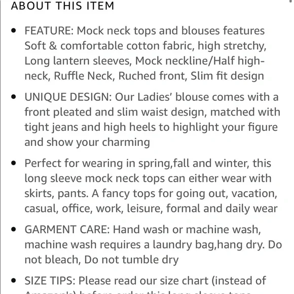 NWT Mock neck lantern sleeve ruched top blouse - Picture 6 of 8